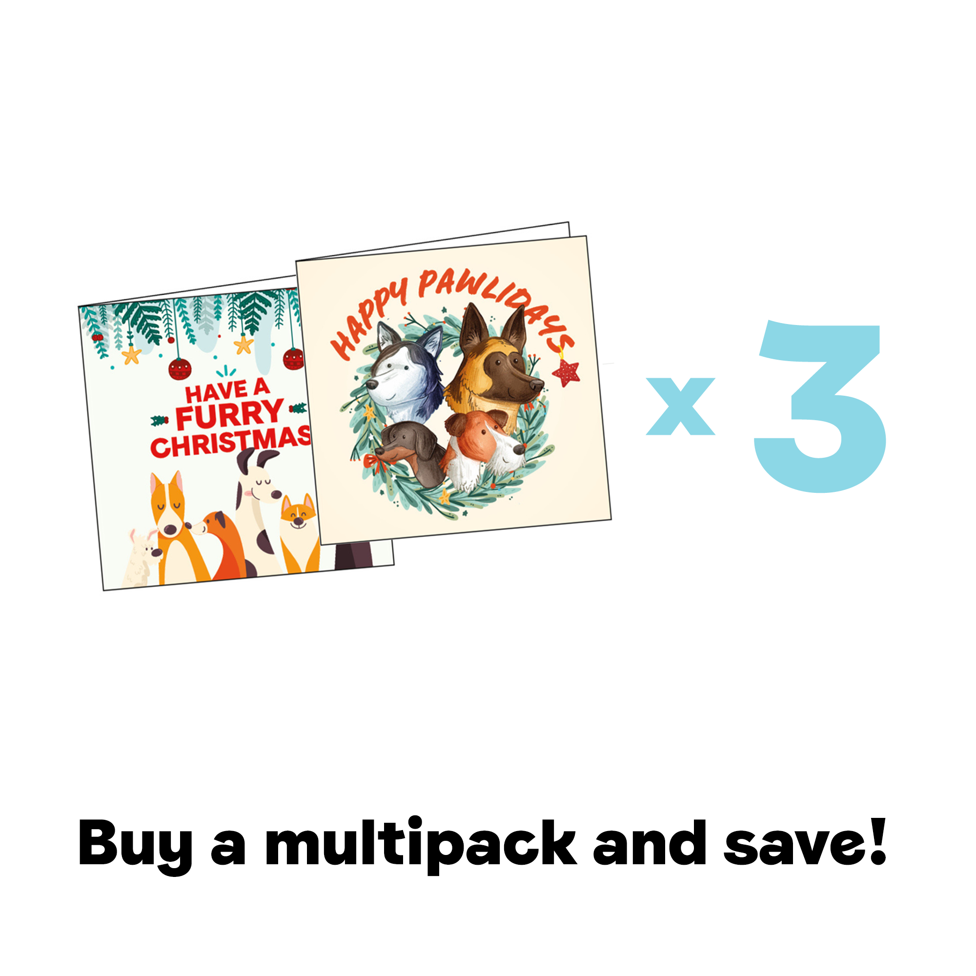 Christmas Card Multipack Offer - Buy 3 Packs of Christmas Cards, Get €5 Off!